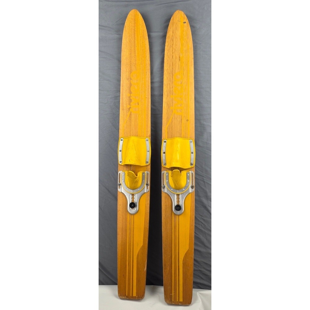 Vintage Riviera 47" Jr Wooden Water Skis circa 70-80's Decor/ Nostalgia/ Usable
